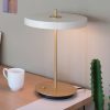 UMAGE LED lámpa Asteria Table USB gyöngyház fehér