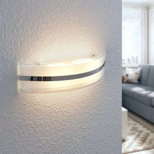 Zinka LED fali lámpa üvegből