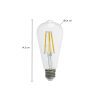 Arcchio LED rusztikus izzó E27 3