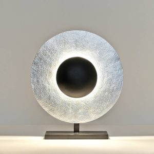 Asztali lámpa Satellite 52 cm magas ezüst/fekete