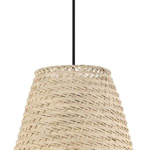 Aycliffe függőlámpa rattan ernyővel
