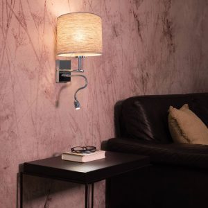 Boho fali világítás olvasókarral