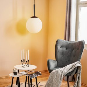 egy izzós fehér/fekete 40 cm