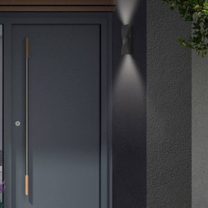 Brügge LED kültéri fali lámpa fel/le fekete 4000K