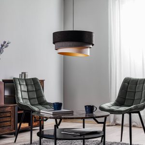fekete/szürke/ekrü/arany Ø45cm