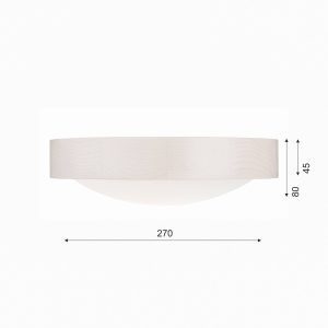 5 cm fehér