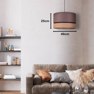 Ø 40 cm juta/földbarna