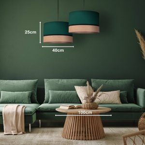 Ø 40 cm juta/sötétzöld
