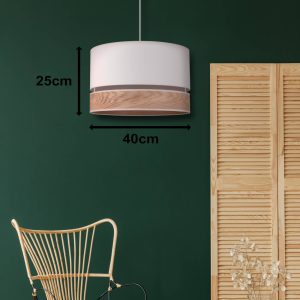 Ø 40 cm kőris/ecru