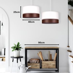 Ø40cm tölgy sötét/ecru