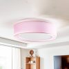 Euluna Tibu mennyezeti világítás textil Ø50cm pink