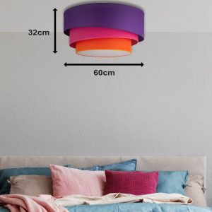 Ø60cm lila/pink/narancs