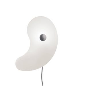 Foscarini Bit 1 falilámpa üveg diffúzorral fehér