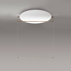 ICONE Duetto LED lógó lámpa 927 Ø90cm fehér/bronz
