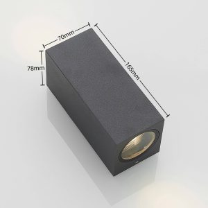 2 izzós GU10 sötétszürke 4-es