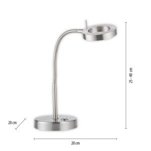 LED asztali világítás Hensko flexibilis kar