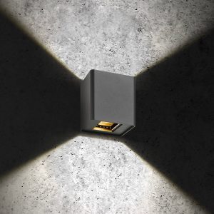 LED külső fali lámpa 5030 fel/le grafit