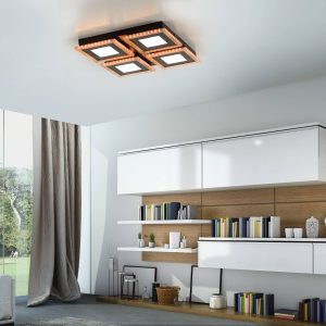 LED mennyezeti lámpa Acri CCT távirányító 44x44cm