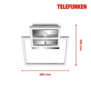 LED mennyezeti világítás Frame króm/alu 26x36