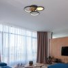 LED mennyezeti világítás Sid fával