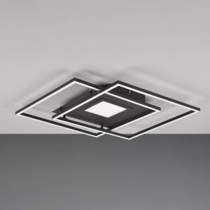LED mennyezeti világítás Via CCT dimm táv fekete