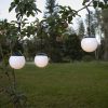 LED napelemes lógó fénygömb 3db-os szett