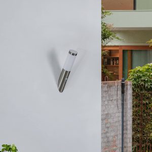 Lindby Statius külső fali fáklya nemesacél szenzor
