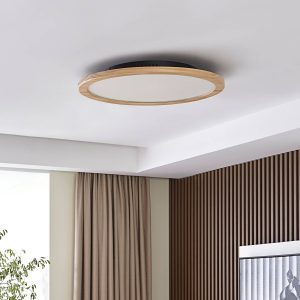 Lucande Joren LED mennyezeti világítás fa Ø 48 cm