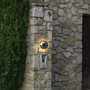 MARSET Babila LED kültéri fali Ø28cm rozsdam. acél