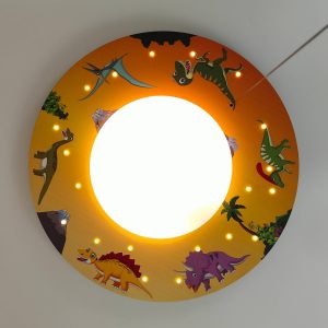 Mennyezeti világítás Dinók LED csillagos éggel