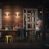 Philips Python LED fali lámpa 2700K érzékelő