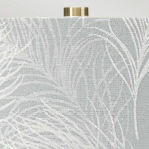 Textil asztali világítás Milo antik sárgaréz/kék