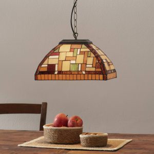 Mosaico függő lámpa Tiffany stílusban