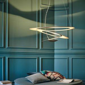 Artemide Pirce LED lógó lámpa arany 3 000 K