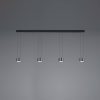 BANKAMP Impulse Flex LED függő lámpa 4 izzó fekete