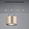 BANKAMP Impulse Flex LED függő lámpa 4 izzós rozé