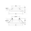 BRUMBERG Adapt LED beépített downlight matt fekete