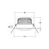 BRUMBERG Kerby-R LED beépített spot 3 000 K fekete