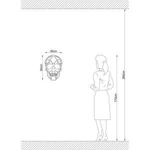 fekete koponya design