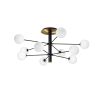 Ideal Lux Cosmopolitan fekete/brass 10fl Ø 124