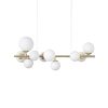 Ideal Lux Perlage függő hossza 81cm sárgaréz/fehér