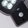 LED napelemes fali lámpa 67423BK-PIR