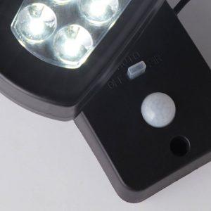 LED napelemes fali lámpa 67423BK-PIR