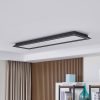 Lucande Leicy LED mennyezeti lámpa fekete 124cm