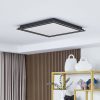 Lucande Leicy LED mennyezeti lámpa fekete 64cm