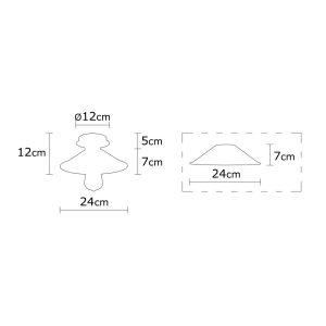 Mennyezeti lámpa Berceste N-662 1 izzó Ø24cm arany