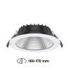SLC Shift LED beépíthető spot Ø 19 cm CCT