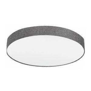 Szürke mennyezeti lámpa Pasteri vászon árnyékolóval 76 cm