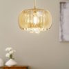 Argos LED-es függőlámpa kristálycseppekkel Ø 22 cm