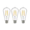 LED izzó izzó világos E27 3.8W 3000K 806lm 3 darabos készlet
